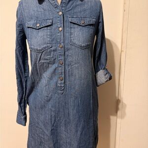 White House Black Market Indigo Denim Dress